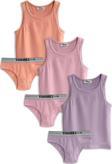 Yohannes Club, Kız Çocuk, Pamuklu Slip&Atlet, Alt-Üst,  3 Çift Takım, 