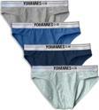 Yohannes Club, Erkek Çocuk, Pamuklu Slip Külot, 4'lü Paket, 