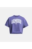 Under Armour Kadın Ua Heavyweight Scrıpted Wm Crop Kısa Kollu 1383050-561