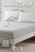Fitted Yüksek Kaliteli Penye Kumaş Çift Kişilik Lastikli Çarşaf 