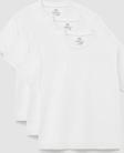 Basic O Yaka Büyük Beden  3lü Paket Beyaz Erkek T-Shirt  88072