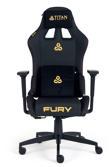 Titanseat Fury Leather Gold Oyuncu Koltuğu Siyah