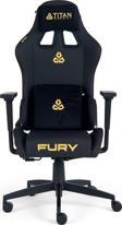 Titanseat Fury Leather Gold Oyuncu Koltuğu Siyah