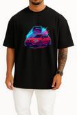 Oversize Seat Leon Red Göğüs Tasarımlı Unisex T-Shirt