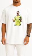 Oversize Cristiano Ronaldo Al Nassr Göğüs Tasarımlı Unisex T-Shirt