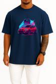 Oversize Seat Leon Red Göğüs Tasarımlı Unisex T-Shirt