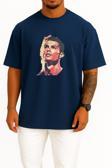 Oversize Cristiano Ronaldo Just Göğüs Tasarımlı Unisex T-Shirt