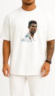 Oversize Cristiano Ronaldo Angry Göğüs Tasarımlı Unisex T-Shirt