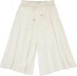 PLİSELİ ŞİFON PANTOLON Ekru