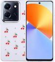 İnfinix Note 30 5G Uyumlu Kamera Korumalı Kiraz-Fiyonk Figürlü Silikon Kapak