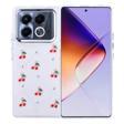 İnfinix Note 40 Pro Uyumlu Kamera Korumalı Kiraz-Fiyonk Figürlü Silikon Kapak