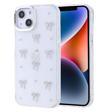 iPhone 14 Uyumlu Kamera Korumalı Kiraz-Fiyonk Figürlü Silikon Kapak