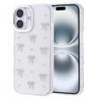 iPhone 16 Plus Uyumlu Kamera Korumalı Kiraz-Fiyonk Figürlü Silikon Kapak