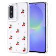 Samsung Galaxy A36 Uyumlu Kamera Korumalı Kiraz-Fiyonk Figürlü Silikon Kapak