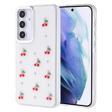 Samsung Galaxy A55 Uyumlu Kamera Korumalı Kiraz-Fiyonk Figürlü Silikon Kapak