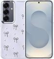 Samsung Galaxy S24 Uyumlu Kamera Korumalı Kiraz-Fiyonk Figürlü Silikon Kapak