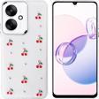 Xiaomi Poco C65 Uyumlu Kamera Korumalı Kiraz-Fiyonk Figürlü Silikon Kapak