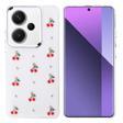 Xiaomi Redmi Note 13 Pro Plus 5G Uyumlu Kamera Korumalı Kiraz-Fiyonk Figürlü Silikon Kapak