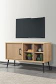 Evmo Home 3110 Şile Metal Ayaklı Metal Kulplu 100 Cm Tv Ünitesi - Ahşap Safir