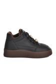 Siyah İçi Polarlı Soğuğa Dayanıklı Kadın Sneaker 25K419-1 Z