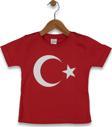 DİJİTAL AYYILDIZ BASKILI TSHIRT KIRMIZI