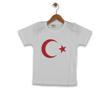 DİJİTAL AYYILDIZ BASKILI TSHIRT BEYAZ