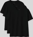 Oversize Fit Basic O Yaka 3lü Paket Siyah Kadın T-Shirt  97285