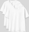 Oversize Fit Basic O Yaka 3lü Paket Beyaz Kadın T-Shirt  97285