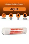 Goldsun Aqua 2000 Watt GSA20 Kumandasız Suya Dayanıklı Elektrikli İnfrared Isıtıcı-Beyaz