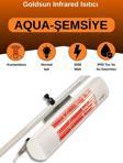 Goldsun Aqua 2000 Watt GSU20 Şemsiye Tip Kumandasız Suya Dayanıklı Elektrikli İnfrared Isıtıcı-Beyaz
