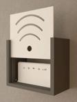 Rozbo 15X25X28 Modern Wi-Fi Modem Saklama Kutusu 15x28 cm