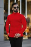 Ribac Erkek Boğazlı Slim Fit Kazak