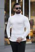 Ribac Erkek Boğazlı Slim Fit Kazak