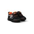 Unisex Bebe Siyah Oranj Figürlü Işıklı Cırtlı Sneaker Günlük Spor Ayakkabı