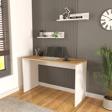Olven Çalışma & Ofis Masası 120 cm Beyaz-Meşe