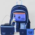 Muggle 2214 İthal Ürün Üst Kalite Unisex Çocuk Üçlü Set İlkokul Sırt Çantası - NKT02214-lacivert-TEKEBAT
