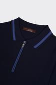Fermuarlı Polo Yaka Kısa Kol Erkek T-Shirt