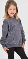 Toontoy Kız Çocuk Yıldız Baskılı Sweatshirt