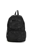 Sanmorris 3061 Unisex Suya Dayanıklı Krinkıl Kumaş Çok Gözlü Krem Laptop Okul Ve Sırt Çantası