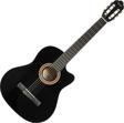 VC104TCBK Siyah Kesik Kasa 4/4 Klasik Gitar