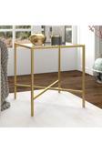 Hitit Dekorasyon Ell Gold Metal Cam Yan Sehpa