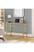 Hitit Dekorasyon Ella Gold Metal Cam Çalışma Masası