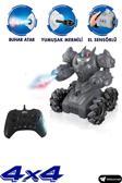 Giffy Oyuncak Buhar Atan Robot 2.4 Ghz Full Fonksiyon Uzaktan Kumandalı 4X4 El Sensörlü Akrobat Araba