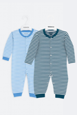 Toontoy Unisex Çizgili 2 Li Paçalı Tulum