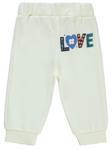 Civil Baby Love Çiçek Baskılı 6-18 Ay Tek Alt Bebe - Ekru6-9 Ay