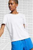 Nike Miler Dri Fit White Tee Sırt Panelli Beyaz Koşu Antrenman Tişörtü