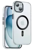 Fuchsia iPhone 15 Pro Max Uyumlu Dazzle Pro Manyetik Şarjlı Kılıf
