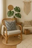 Uğur Home Ev Tekstili Tüylü Ve Desenli Kırlent Kılıfı - 40X40 Cm Şık Ve Konforlu Dekoratif Yastık