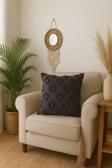 Uğur Home Ev Tekstili Tüylü Ve Desenli Kırlent Kılıfı - 40X40 Cm Şık Ve Konforlu Dekoratif Yastık