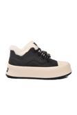 Siyah İçi Küklü Bağcıklı Soğuğa Dirençli Kadın Sneaker Chizy Z